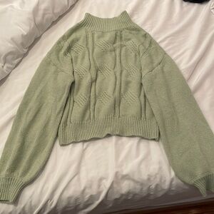 Sea foam Green Knit Sweater